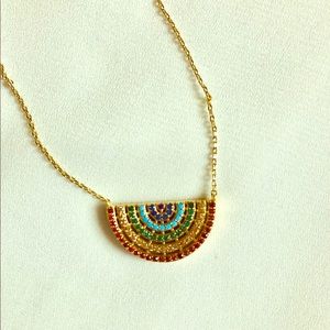 Henri Bendel rainbow pendant.